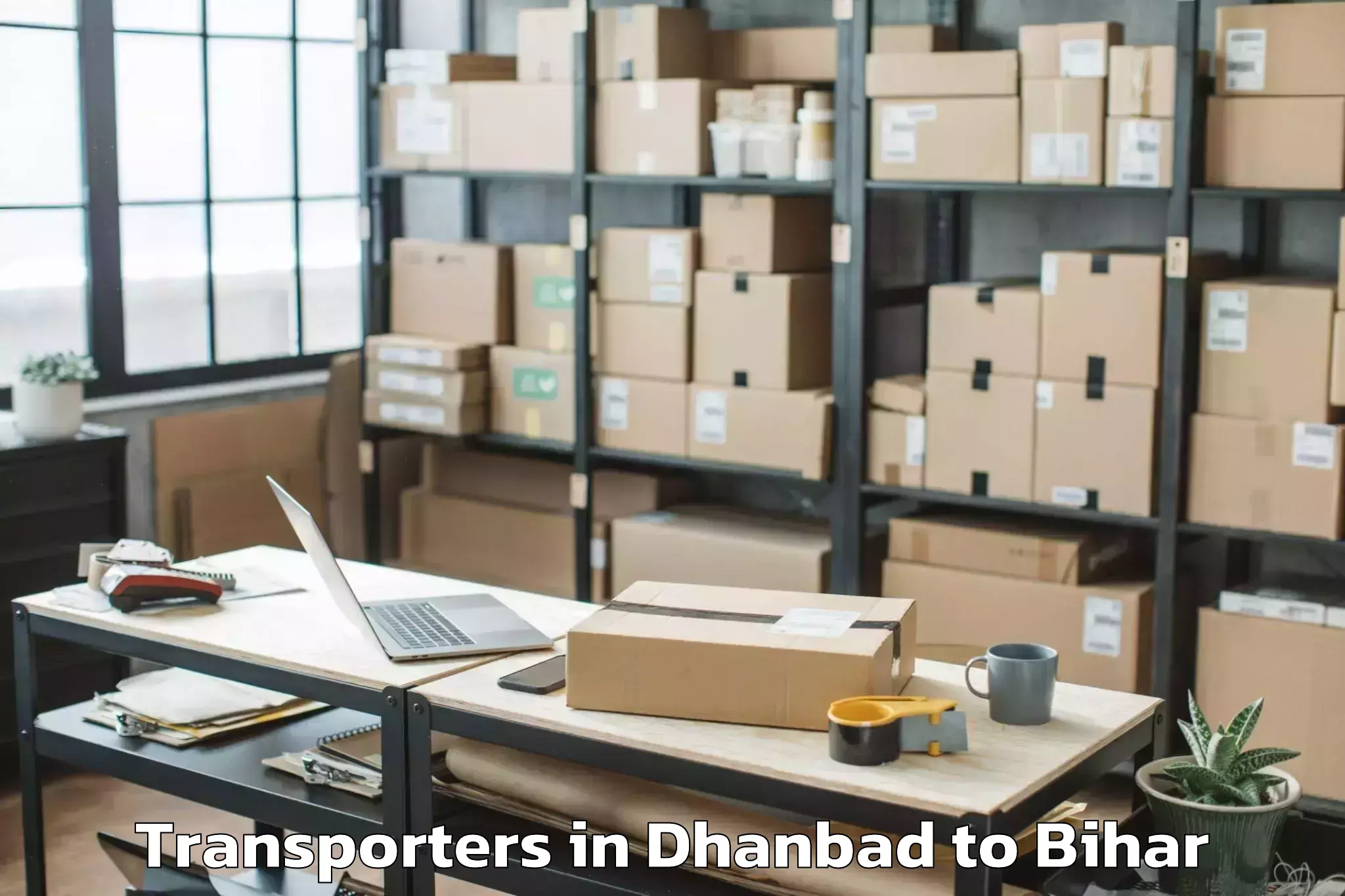 Book Dhanbad to Kawakol Transporters Online